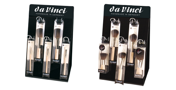 da Vinci Serie 4840-3 Thekenaufsteller SENSITIVE mit 40 Pinseln