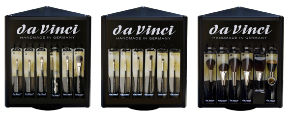 da Vinci Serie 4877-2 Thekencenter „Triangolo“ mit 72 Pinseln