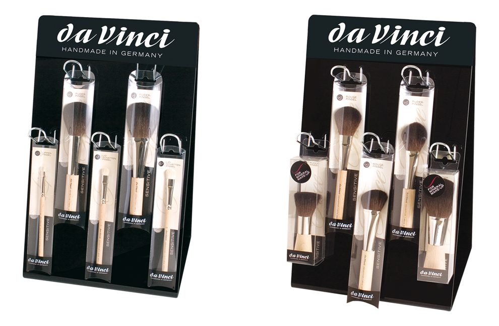 da Vinci Serie 4840-3 Thekenaufsteller SENSITIVE mit 40 Pinseln