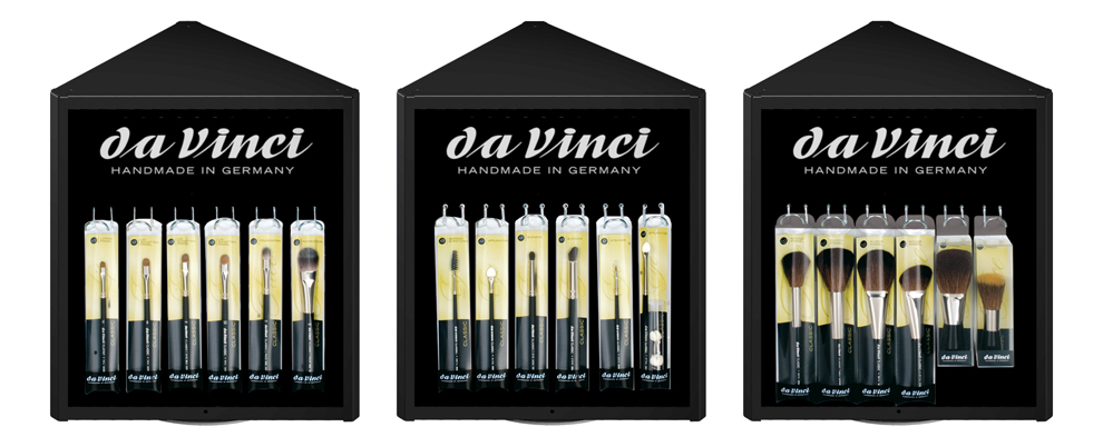 da Vinci Serie 4877-1 Thekencenter „Triangolo“ mit 84 Pinseln