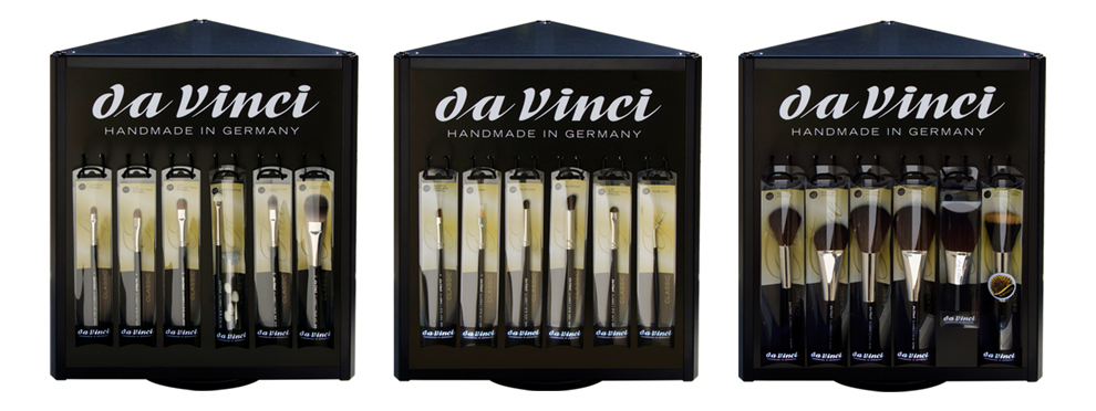 da Vinci Serie 4877-2 Thekencenter „Triangolo“ mit 72 Pinseln